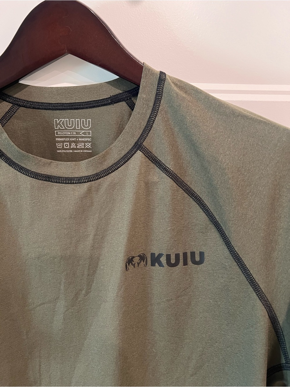 KUIU Peloton 118 SS Crew-T, Olive Green- Men’s Large NWOT - Picture 3 of 4